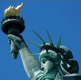 Torch and Crown of Statue of Liberty